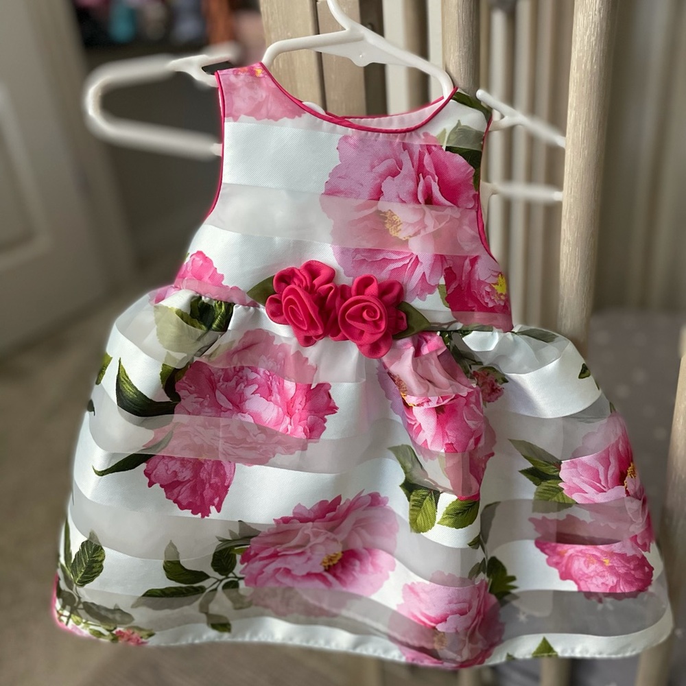 Mila’s Beauty Boutique: Pink Floral Dress